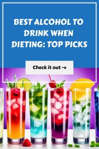 Colorful low-calorie alcoholic drinks for dieters.