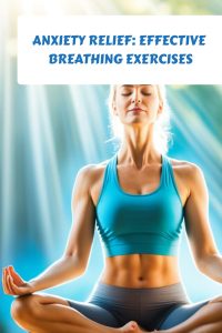 Woman meditating for anxiety relief through breathing exercises.